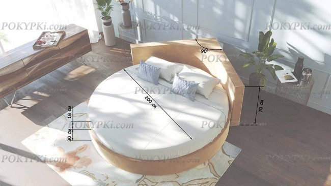 Круглая кровать Жасмин Круглая кровать Жасмин