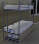 Двухъярусная кровать-трансформер трехместная Двухъярусная кровать-трансформер трехместная