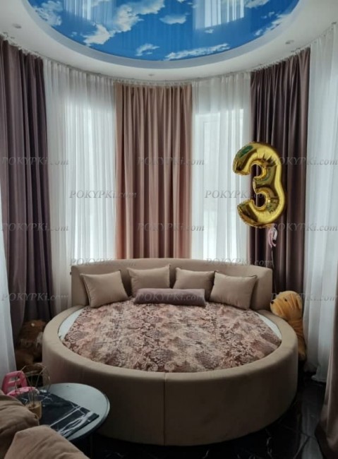 Круглая кровать Индира с матрасом Круглая кровать Индира с матрасом