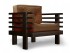 Кресло Стоун (Венге)-коричневый