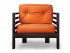 Кресло Стоун (Венге)-оранжевый