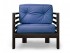 Кресло Стоун (Венге)-синий