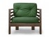 Кресло Стоун (Орех)-зеленый