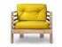 Кресло Стоун (Натуральный)-желтый