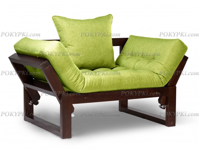 Кресло Амбер (Орех)-зеленый Кресло Амбер (Орех)-зеленый