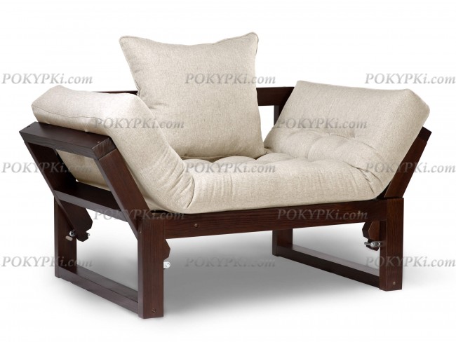 Кресло Амбер (Орех)-белый Кресло Амбер (Орех)-белый