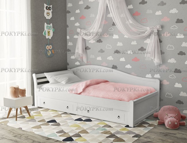 Кровать Айдахо белая эмаль Кровать Айдахо белая эмаль