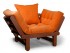 Кресло Сламбер (Вишня)-оранжевый
