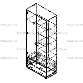 Комплект Соня 3 (шкаф+полка) Комплект Соня 3 (шкаф+полка)