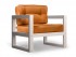 Кресло Астер (Дуб белёный)-оранжевый