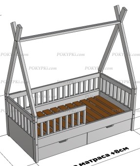 Кровать домик Вигвам Тайна Кровать домик Вигвам Тайна