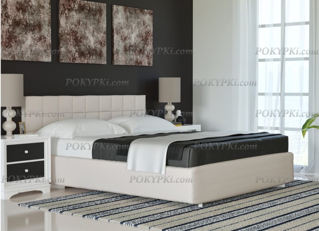Интерьерная кровать Палес-на фото ткань 5 категории.