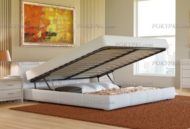 Двуспальная кровать Митра с мягкой спинкой Двуспальная кровать Митра с мягкой спинкой