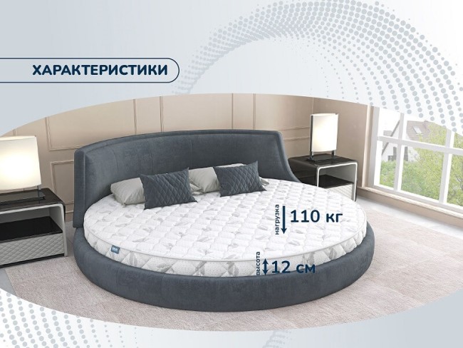 Круглый матрас Раунд 11 Кокос Круглый матрас Раунд 11 Кокос