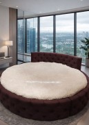 Круглая кровать Аркада с ящиком