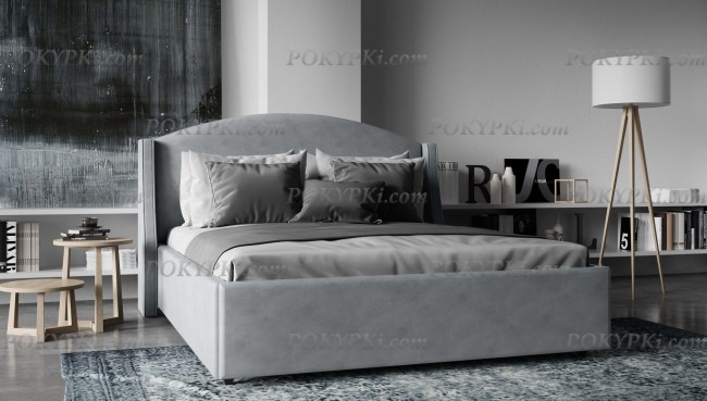 Двуспальная кровать Стэнфорд с мягким изголовьем