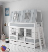 Двухъяруснай кровать "Сказочный домик" Двухъяруснай кровать "Сказочный домик"