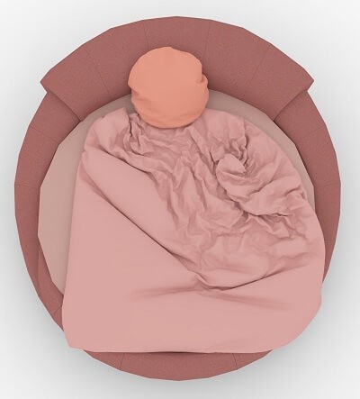 Круглая двуспальная кровать Шарлотта Круглая двуспальная кровать Шарлотта