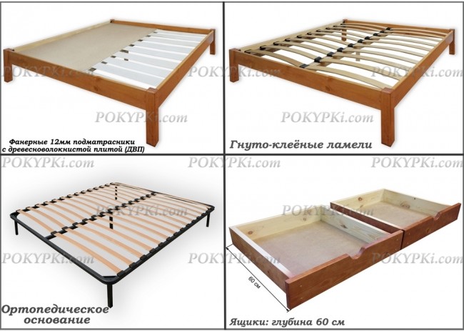Кровать Боцман-дополнительные опции на выбор