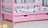 Кровать-домик Отличник NEW двухъярусная-розовая с одинарным передним бортиком (доп.опция)