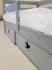 Кровать-домик Отличник NEW двухъярусная-серая, с выдвижными ящиками (доп.опция)