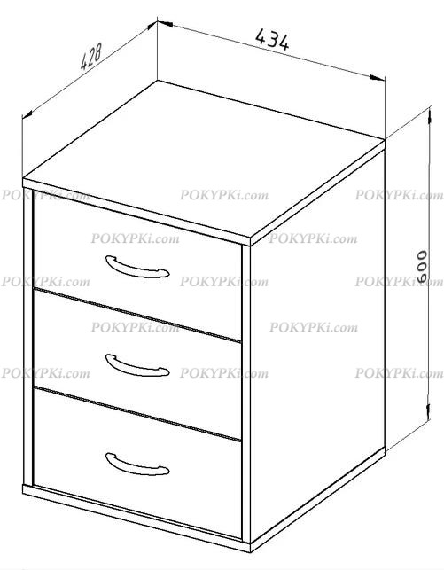 Тумба выкатная Дельта 24.2
