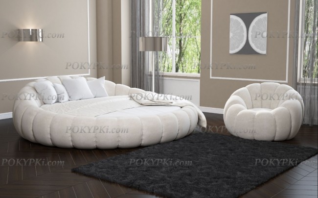 Круглая кровать Малена д= 250 см