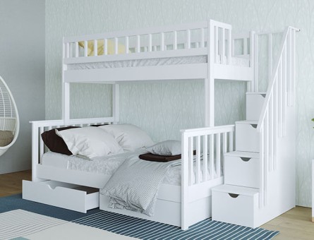 Двухъярусная кровать с лестницей Старк