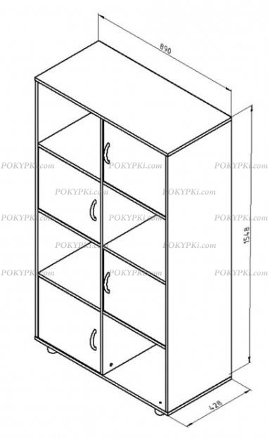 Тумба комбинированная Дельта 7.03 Тумба комбинированная Дельта 7.03