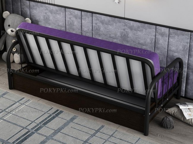 Металлическая диван- кровать Мадлен 4 с ящиком для хранения Металлическая диван- кровать Мадлен 4 с ящиком для хранения