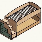 Детская кровать двухъярусная Дюймовочка Детская кровать двухъярусная Дюймовочка