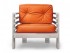 Кресло Стоун (Дуб белёный)-оранжевый