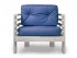 Кресло Стоун (Дуб белёный)-синий