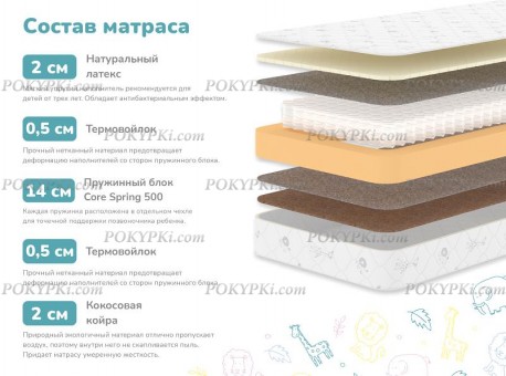 Детский матрас Dimax Герой Детский матрас Dimax Герой
