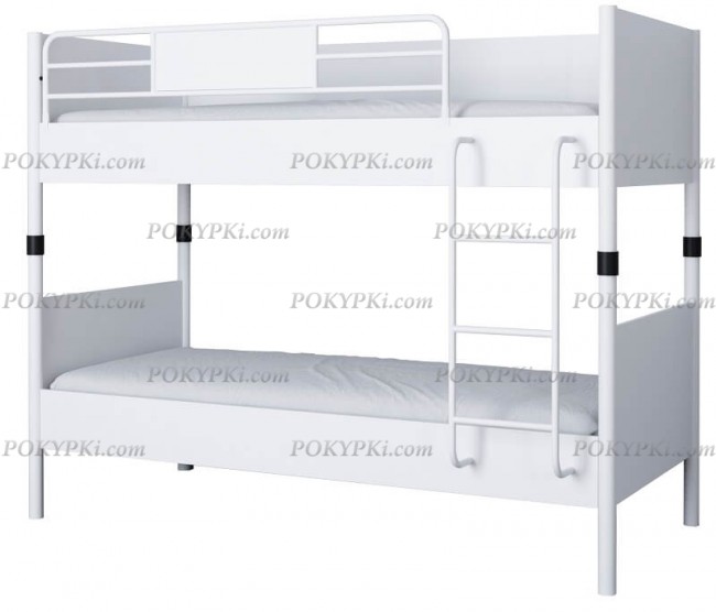 Двухъярусная белая кровать Дельта Лофт Двухъярусная белая кровать Дельта Лофт