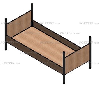 Двухъярусная белая кровать Дельта Лофт Двухъярусная белая кровать Дельта Лофт
