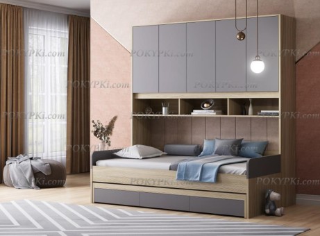 Кровать с антресолью Дельта Next 21.04