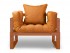 Кресло Амбер (Вишня)-оранжевый