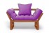 Кресло Амбер (Вишня)-фиолетовый