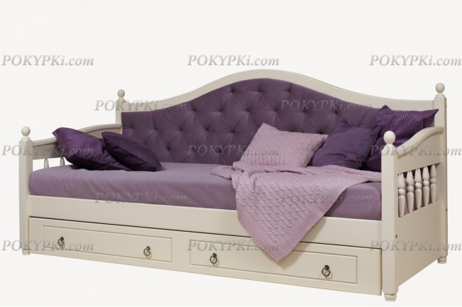 Кровать «Ника» белая эмаль Кровать «Ника» белая эмаль