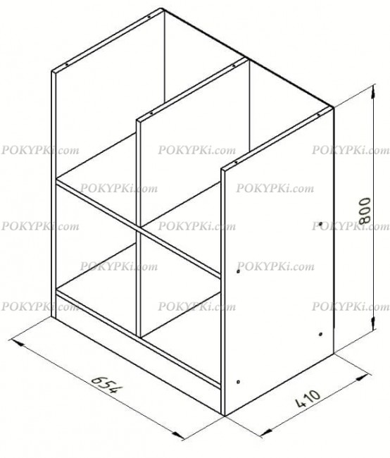 Кровать чердак со шкафом Дюймовочка 5.4