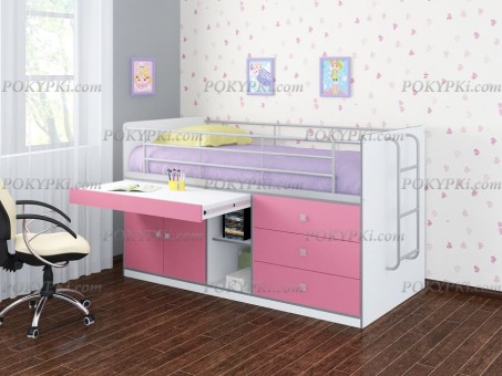 Кровать чердак с рабочей зоной Дюймовочка 6 Кровать чердак с рабочей зоной Дюймовочка 6