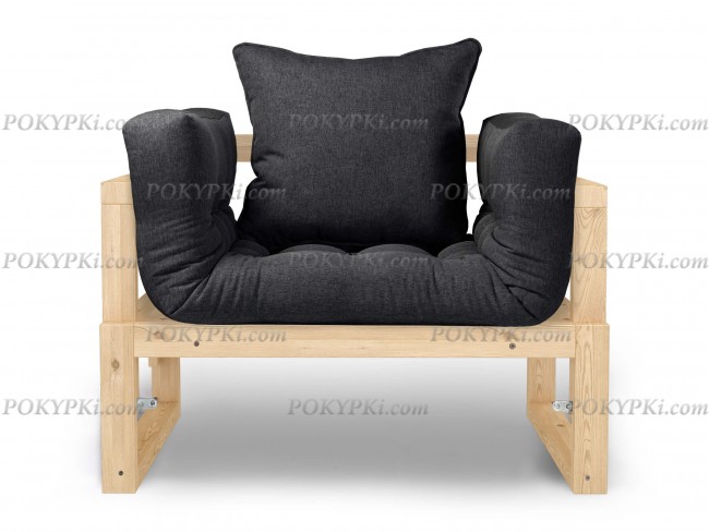 Кресло Амбер (Натуральный)-черный