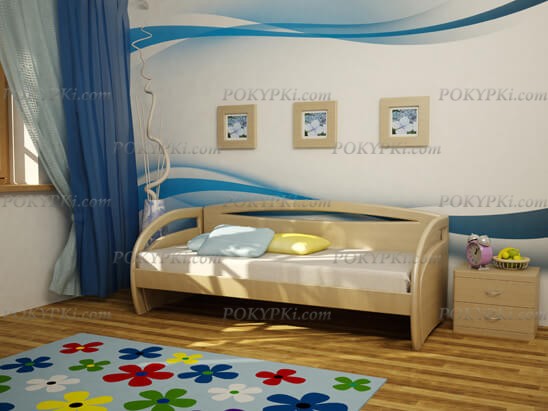 Кровать Вега Донго с низкой спинкой без ящиков.