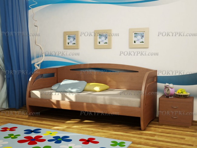 Кровать Вега Донго без ящиков с высокой спинкой.