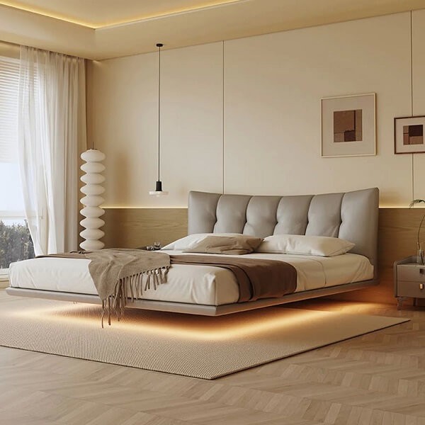 Парящая кровать с подсветкой Testiera Fly 32 Парящая кровать с подсветкой Testiera Fly 32