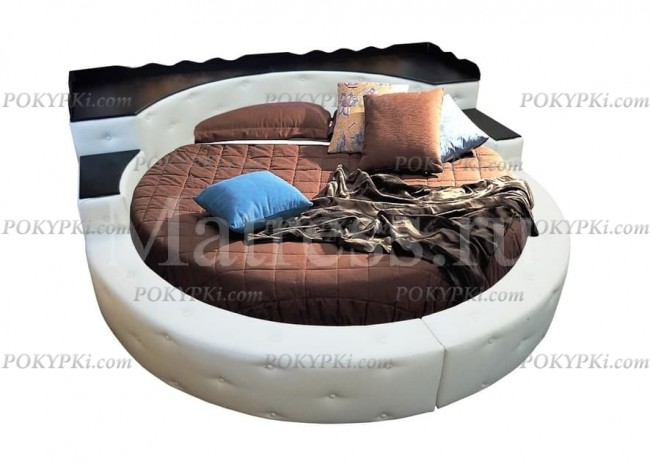 Круглая кровать «Каравелла 2» (прямая стена)