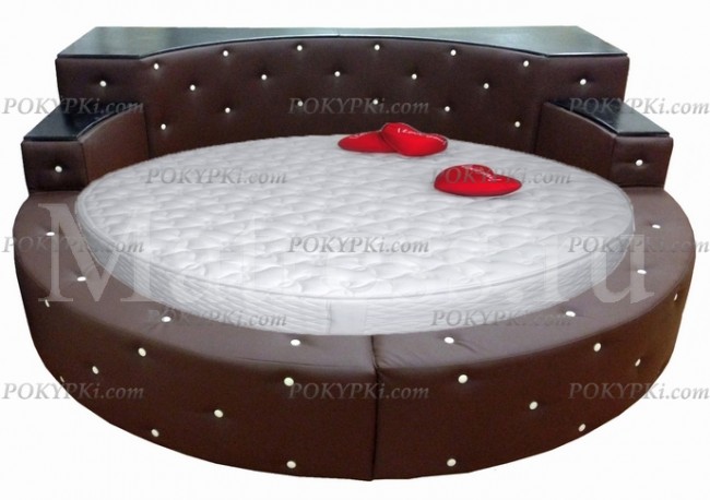 Кровать Каравелла 2 в коричневой обивке