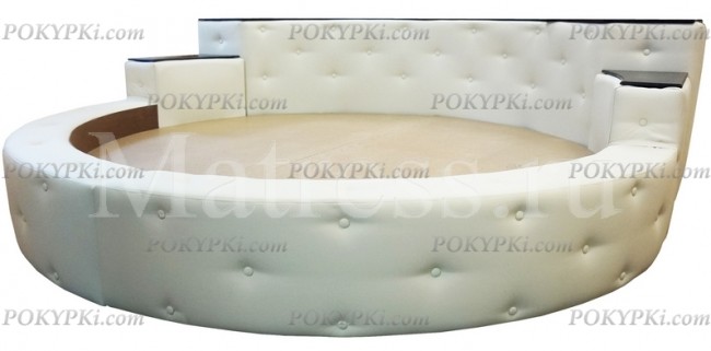 Кровать Каравелла 2 в белой обивке