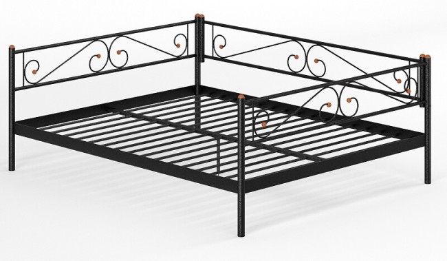 Металлическая кровать кушетка Шарм